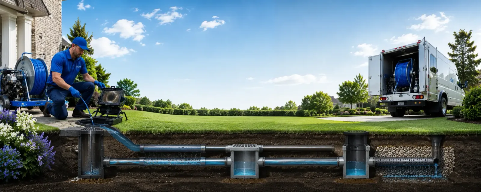 Outdoor drain cleaning information for Monmouth, ME